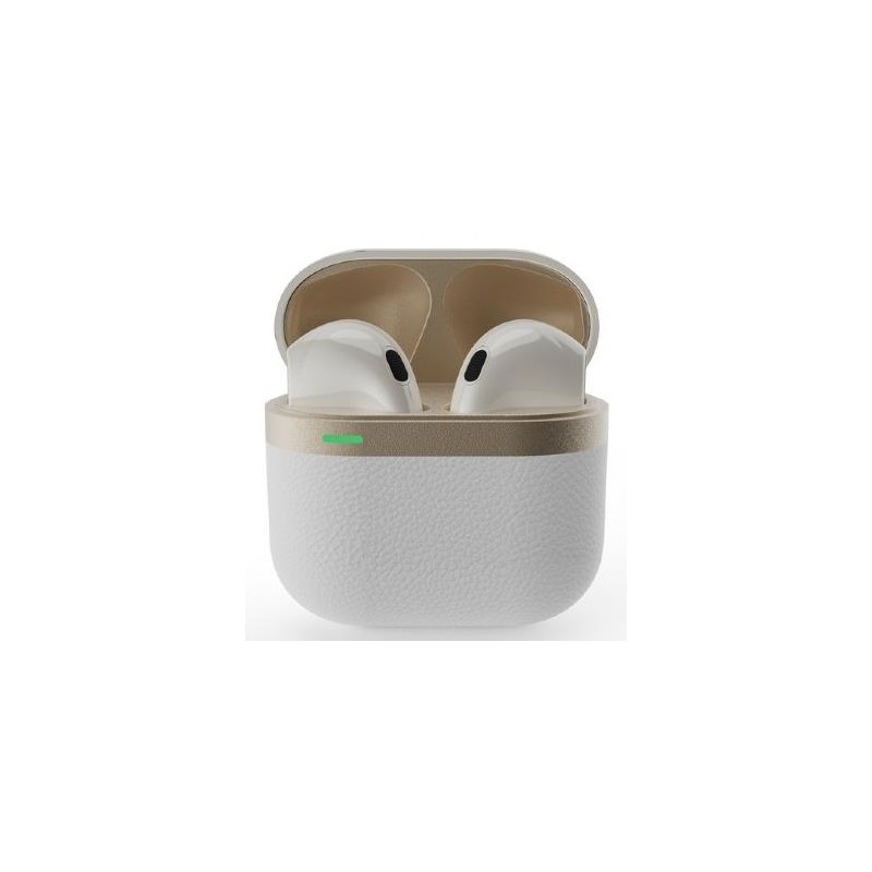 HEADSET BLUETOOTH/WHITE/GOLD TWS-02-W GEMBIRD