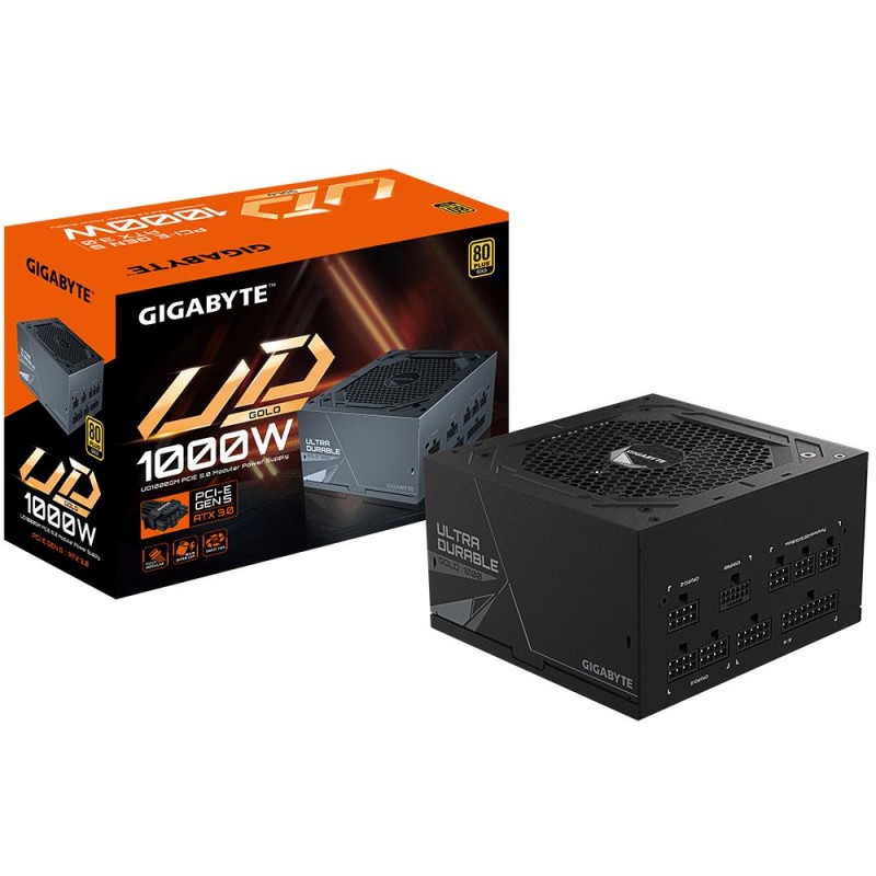Power Supply|GIGABYTE|GP-UD1000GM|ATX 3.1|1000 Watts|Efficiency 80 PLUS GOLD|PFC Active|GP-UD1000GMPG5V2 Power Supply|GIGABYTE|GP-UD1000GM|ATX 3.1|1000 Watts|Efficiency 80 PLUS GOLD|PFC Active|GP-UD1000GMPG5V2
