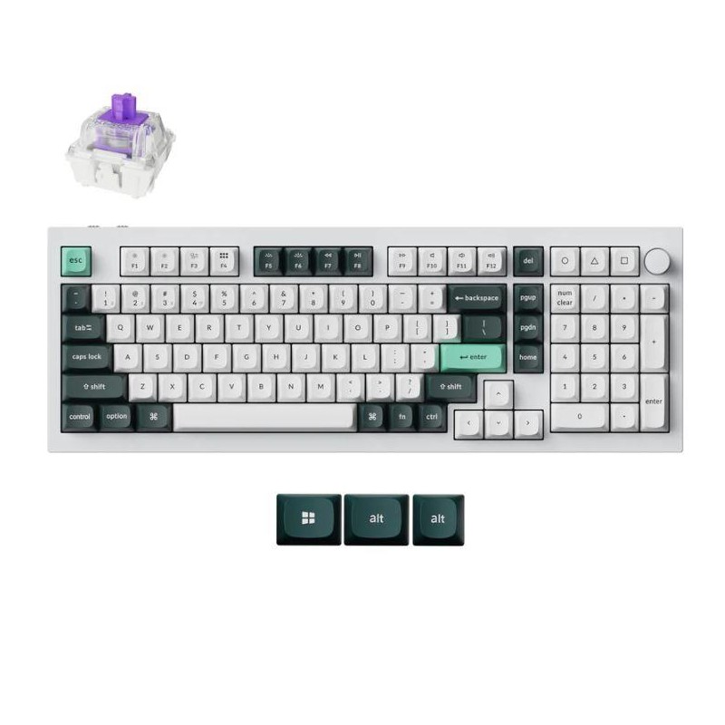 KEYBOARD WRL Q5 HE RGB/SHELL WHITE Q5H-P1 KEYCHRON KEYBOARD WRL Q5 HE RGB/SHELL WHITE Q5H-P1 KEYCHRON