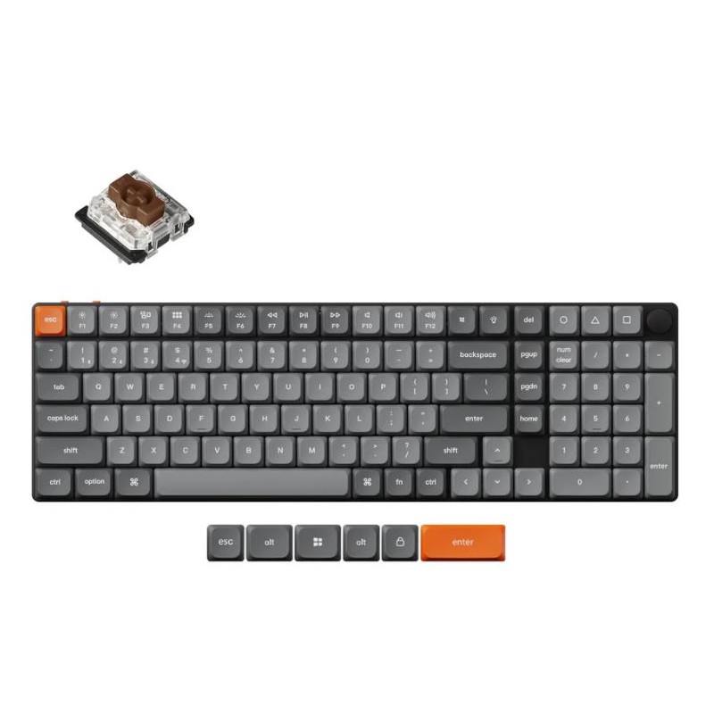 KEYBOARD WRL K17 MAX RGB/BLACK K17M-H3 KEYCHRON KEYBOARD WRL K17 MAX RGB/BLACK K17M-H3 KEYCHRON