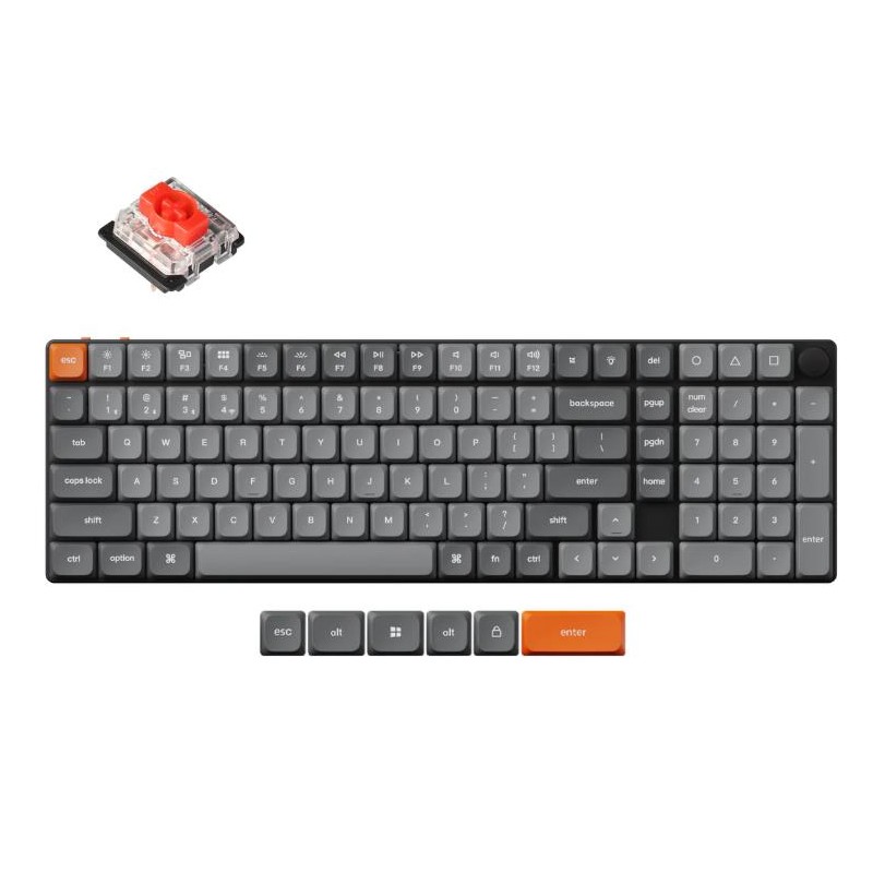 KEYBOARD WRL K17 MAX RGB/BLACK K17M-H1 KEYCHRON KEYBOARD WRL K17 MAX RGB/BLACK K17M-H1 KEYCHRON