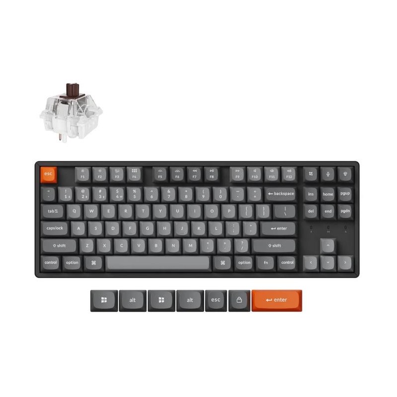 KEYBOARD WRL K8 MAX RGB/BLACK K8M-J3 KEYCHRON KEYBOARD WRL K8 MAX RGB/BLACK K8M-J3 KEYCHRON