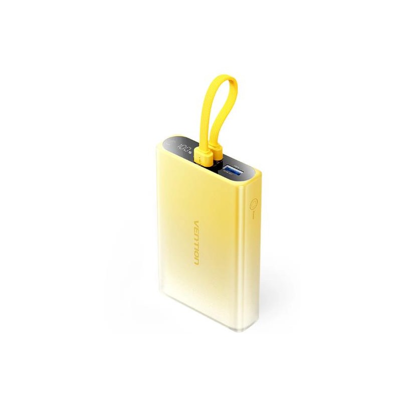 POWER BANK USB 10000MAH 22.5W/YELLOW FHZY0 VENTION POWER BANK USB 10000MAH 22.5W/YELLOW FHZY0 VENTION