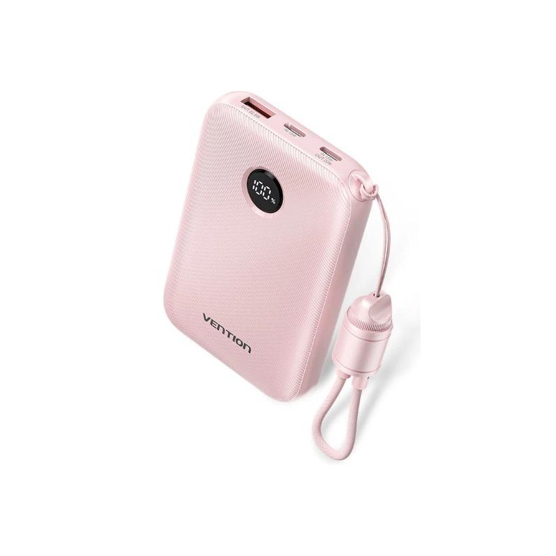 POWER BANK USB 10000MAH 22.5W/PINK FKAP0-C VENTION POWER BANK USB 10000MAH 22.5W/PINK FKAP0-C VENTION