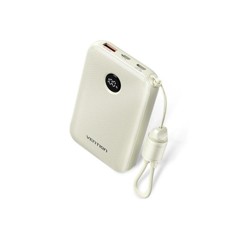 POWER BANK USB 10000MAH 22.5W/BEIGE FKAN0-C VENTION POWER BANK USB 10000MAH 22.5W/BEIGE FKAN0-C VENTION