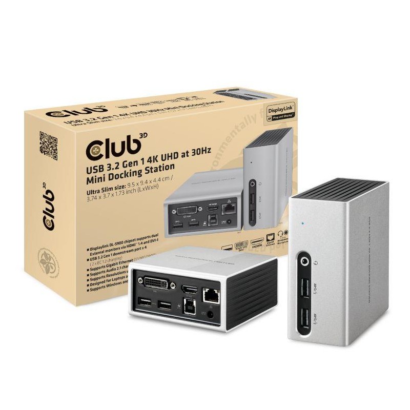 NB ACC DOCKING STATION/USB CSV-3104D CLUB3D NB ACC DOCKING STATION/USB CSV-3104D CLUB3D