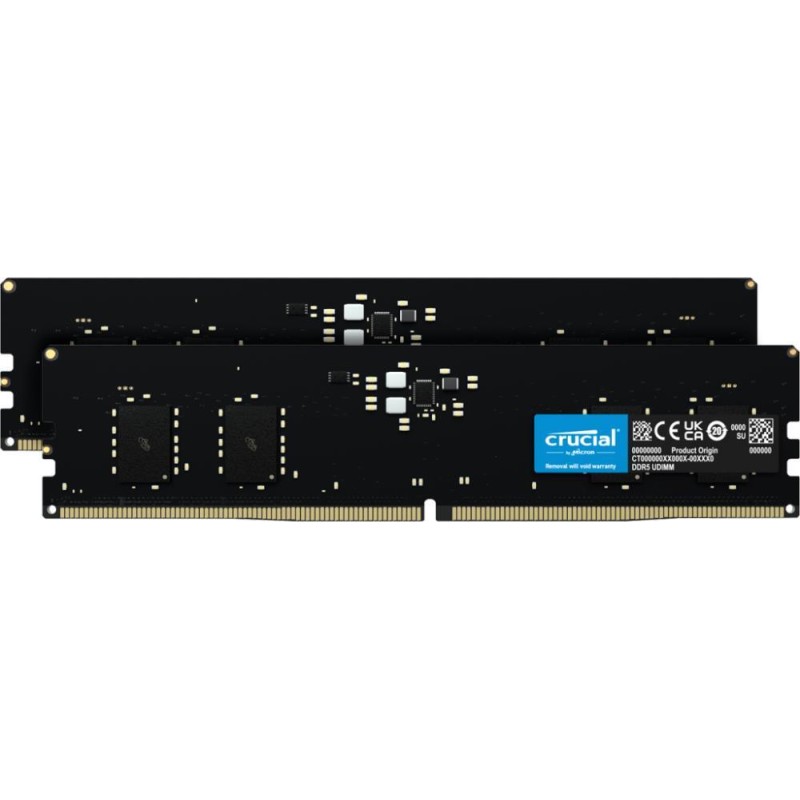 MEMORY DIMM 32GB DDR5-4800/KIT2 CT2K16G48C40U5 CRUCIAL MEMORY DIMM 32GB DDR5-4800/KIT2 CT2K16G48C40U5 CRUCIAL