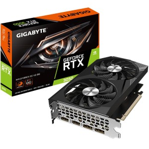 Graphics Card|GIGABYTE|NVIDIA GeForce RTX 3050|8 GB|GDDR6|128 bit|PCIE 4.0 16x|Memory 14000 MHz|2xHDMI|2xDisplayPort|GV-N3050WF2 Graphics Card|GIGABYTE|NVIDIA GeForce RTX 3050|8 GB|GDDR6|128 bit|PCIE 4.0 16x|Memory 14000 MHz|2xHDMI|2xDisplayPort|GV-N3050WF2
