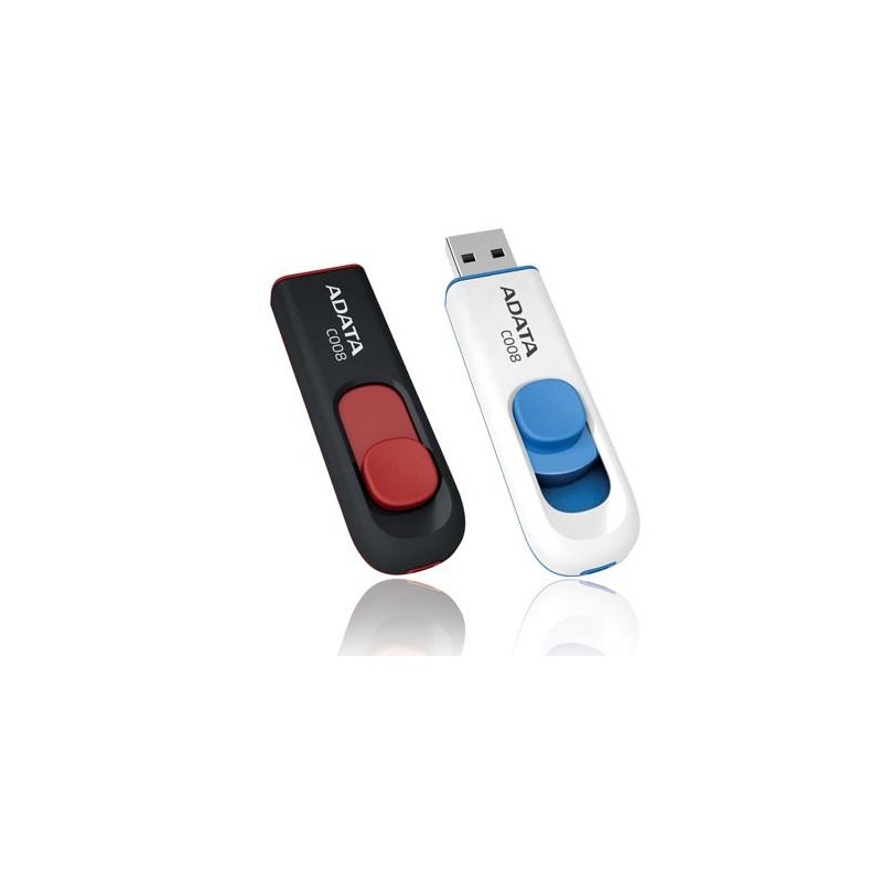MEMORY DRIVE FLASH USB2 16GB/BLACK/RED AC008-16G-RKD A-DATA MEMORY DRIVE FLASH USB2 16GB/BLACK/RED AC008-16G-RKD A-DATA
