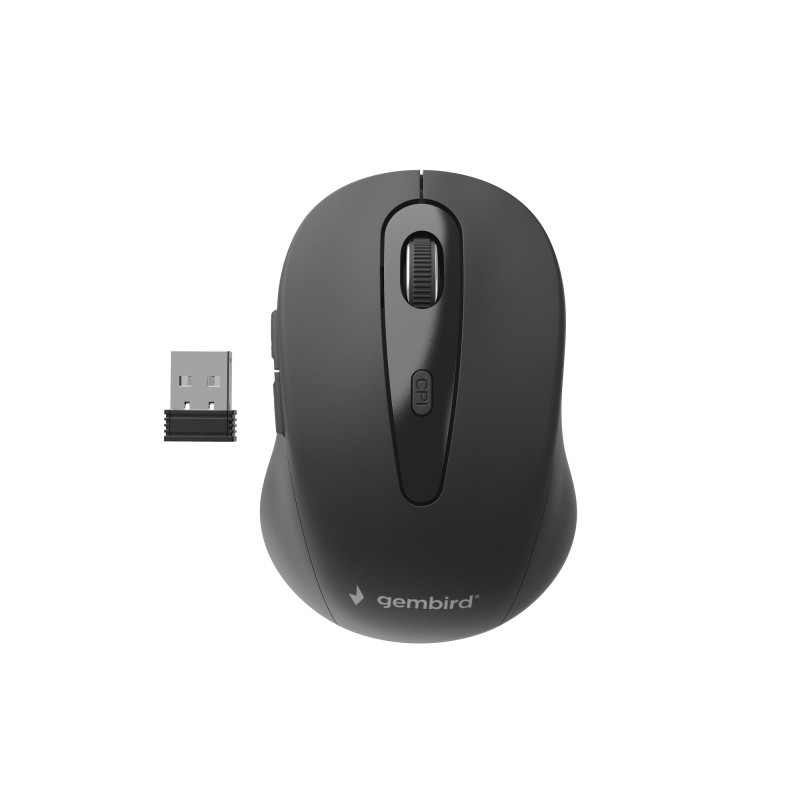MOUSE USB OPTICAL WRL/BLACK MUSW-6B-01 GEMBIRD