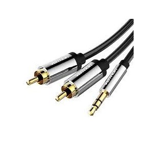 CABLE AUDIO 3.5MM TO 2XRCA/1.5M BCFBG VENTION