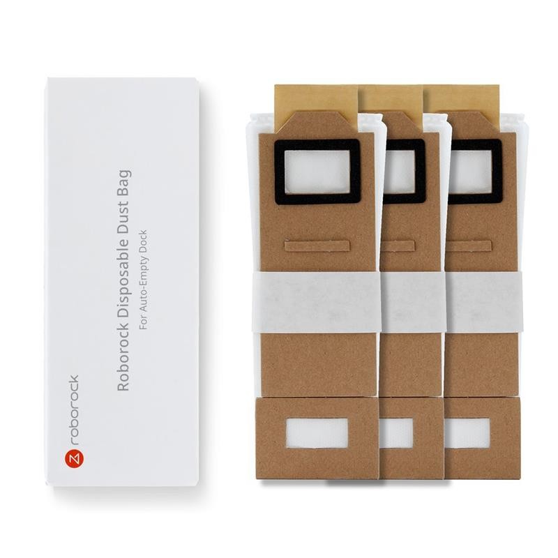 Vacuum Cleaner Accessory|ROBOROCK|Disposable Dust Bag 3pcs|White|For S7 White/S7 MaxV White/ S7 Black/ MaxV Black/S7 White+/S7 B