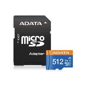 MEMORY MICRO SDXC 512GB W/AD./AUSDX512GUICL10A1-RA1 ADATA