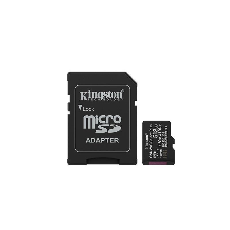 MEMORY MICRO SDXC 512GB UHS-I/W/ADAPTER SDCS3/512GB KINGSTON