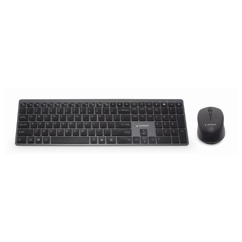 KEYBOARD +MOUSE WRL ENG/SLIM KBS-ECLIPSE-M500 GEMBIRD