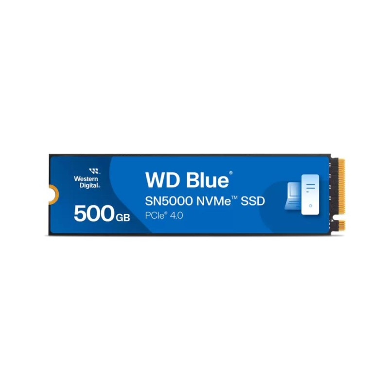 SSD|WESTERN DIGITAL|Blue SN5000|500GB|M.2|PCIe Gen4|NVMe|Write speed 4000 MBytes/sec|Read speed 5000 MBytes/sec|2.38mm|TBW 300 T