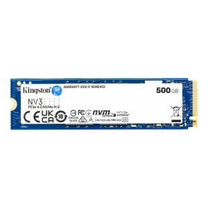 SSD|KINGSTON|NV3|500GB|M.2|PCIE|NVMe|3D NAND|Write speed 3000 MBytes/sec|Read speed 5000 MBytes/sec|TBW 160 TB|MTBF 200000 hours