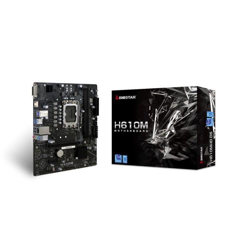 Mainboard|BIOSTAR|Intel H610|LGA1700|Micro-ATX|Memory DDR5|Memory slots 2|H610MHDD5