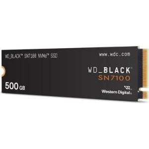 SSD|WESTERN DIGITAL|Black SN7100|500GB|M.2|PCIe Gen4|NVMe|3D TLC|Write speed 5800 MBytes/sec|Read speed 6800 MBytes/sec|WDS500G4