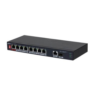 Switch|DAHUA|PFS3110-8ET1GT1GF-96|Desktop/pedestal|8x10Base-T / 100Base-TX|1x10Base-T / 100Base-TX / 1000Base-T|2x1000Base-T|PoE
