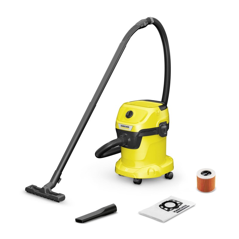 Vacuum Cleaner|KARCHER|Wet and dry vacuum cleaner WD 3 V-15/6/20|1000 Watts|Suction power 230W|Capacity 15 l|Noise 74 dB|Yellow|