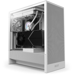 Case|NZXT|H5 Flow|MidiTower|Case product features Transparent panel|Not included|ATX|EATX|MicroATX|MiniITX|Colour White|CC-H52FW