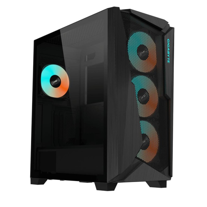 Case|GIGABYTE|C301G V2 BLACK|MidiTower|Case product features Transparent panel|Not included|ATX|EATX|MicroATX|MiniITX|Colour Bla
