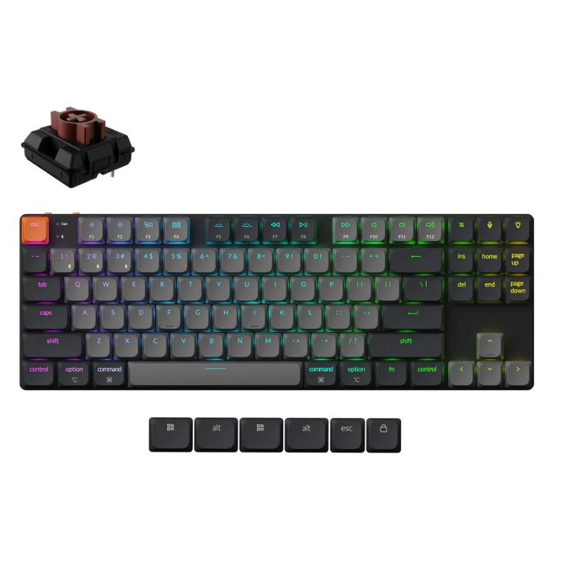 KEYBOARD WRL K1 RGB/BLACK K1X-H3 KEYCHRON