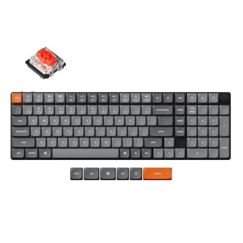 KEYBOARD WRL K17 MAX RGB/BLACK K17M-B1 KEYCHRON