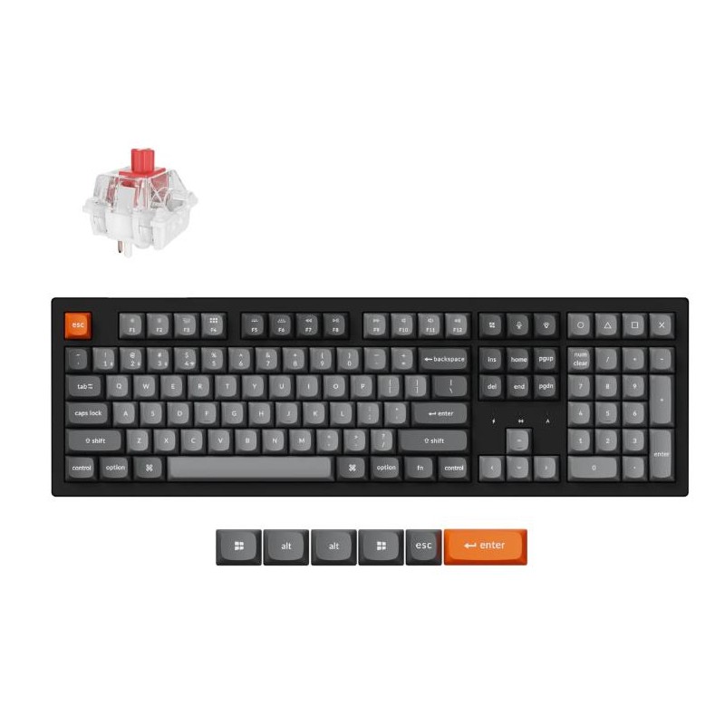 KEYBOARD WRL K10 MAX RGB/BLACK K10M-H1 KEYCHRON