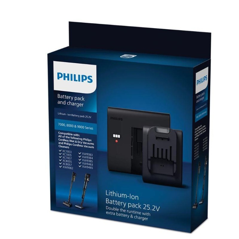 Vacuum Cleaner Accessory|PHILIPS|Battery and charger|Model XV1797/01|Black|For XC6552, XC6553, XC6557, XC7053, XC7055, XC7057, X