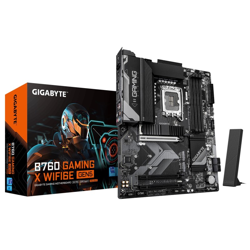 Mainboard|GIGABYTE|Intel B760 Express|LGA1700|ATX|Memory DDR5|B760GXWF6EGEN5
