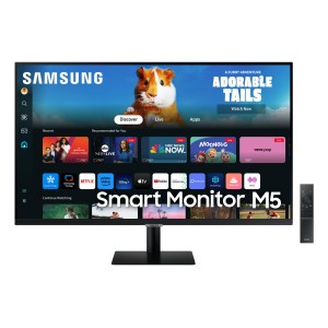 LCD Monitor|SAMSUNG|27"|TV Monitor/Smart|Panel VA|1920x1080|16:9|60Hz|Matte|4 ms|Speakers|Tilt|Colour Black|LS27DM500EUXDU