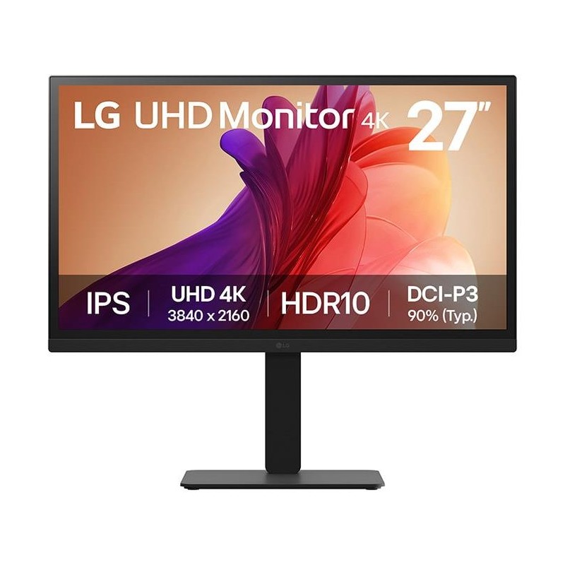 LCD Monitor|LG|27 "|3840 x 2160 pixels|4K Ultra HD|Flat|27BA45U-B