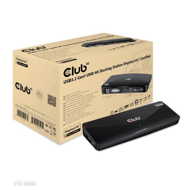 NB ACC DOCKING STATION/USB CSV-3103D CLUB3D