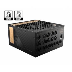 Power Supply|MSI|1300 Watts|Efficiency 80 PLUS PLATINIUM|PFC Active|MEGAI1300PPCIE5