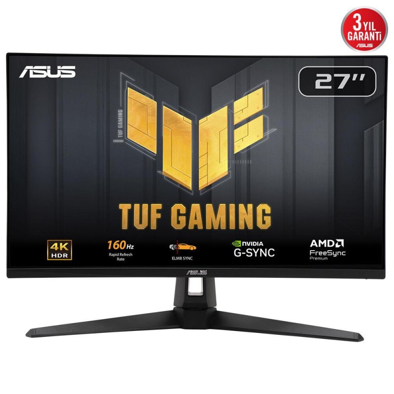 LCD Monitor|ASUS|90LM0AR0-B01371|27"|Gaming|Panel IPS|3840x2160|16:9|160Hz|Matte|1 ms|Speakers|Tilt|Colour Black|90LM0AR0-B01371