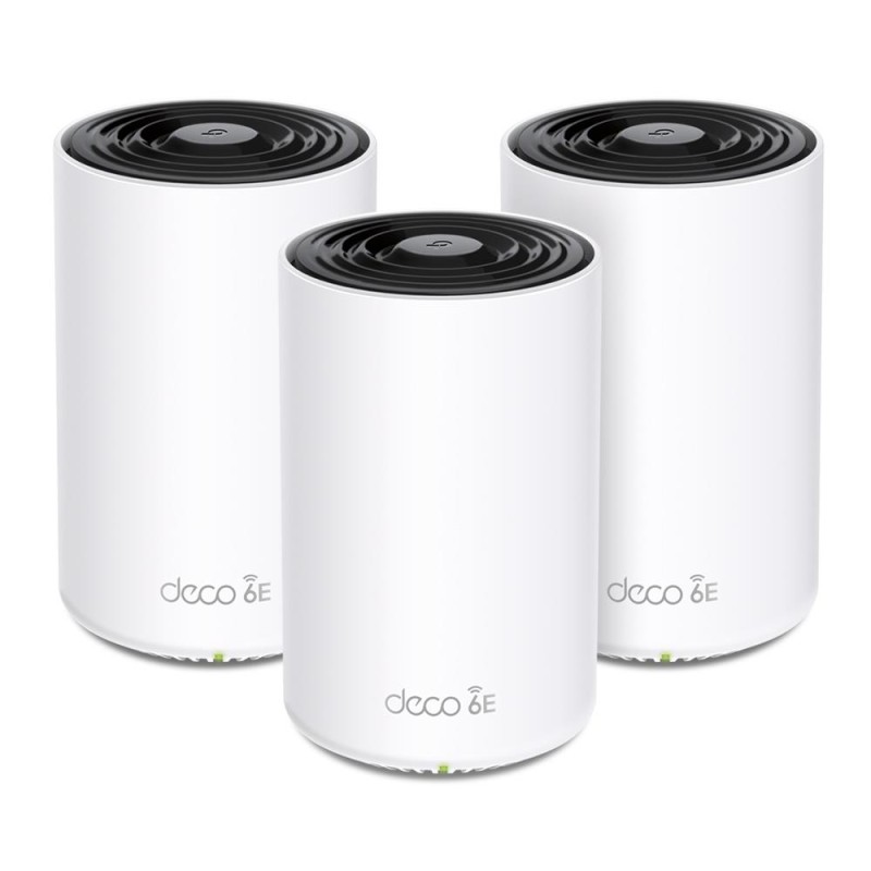 Wireless Router|TP-LINK|Wireless Access Point / Router|3-pack|5400 Mbps|Mesh|Wi-Fi 6e|3x10/100/1000M|Number of antennas 4|DECOXE