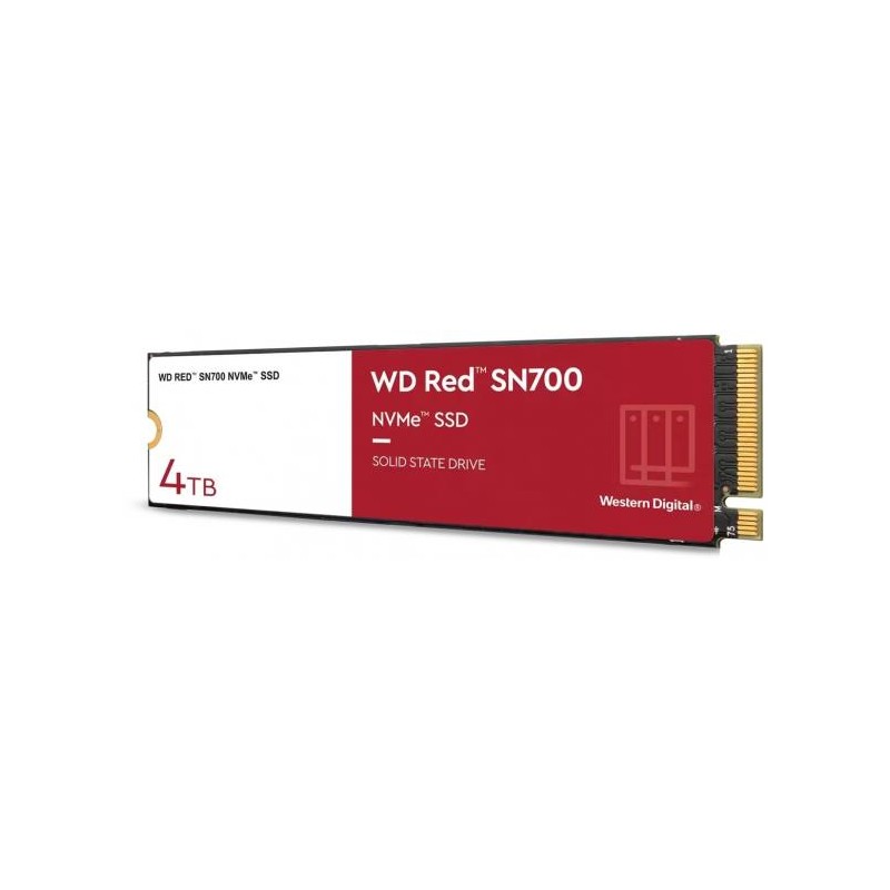 SSD|WESTERN DIGITAL|Red SN700|4TB|M.2|NVMe|Write speed 3100 MBytes/sec|Read speed 3400 MBytes/sec|TBW 5100 TB|WDS400T1R0C