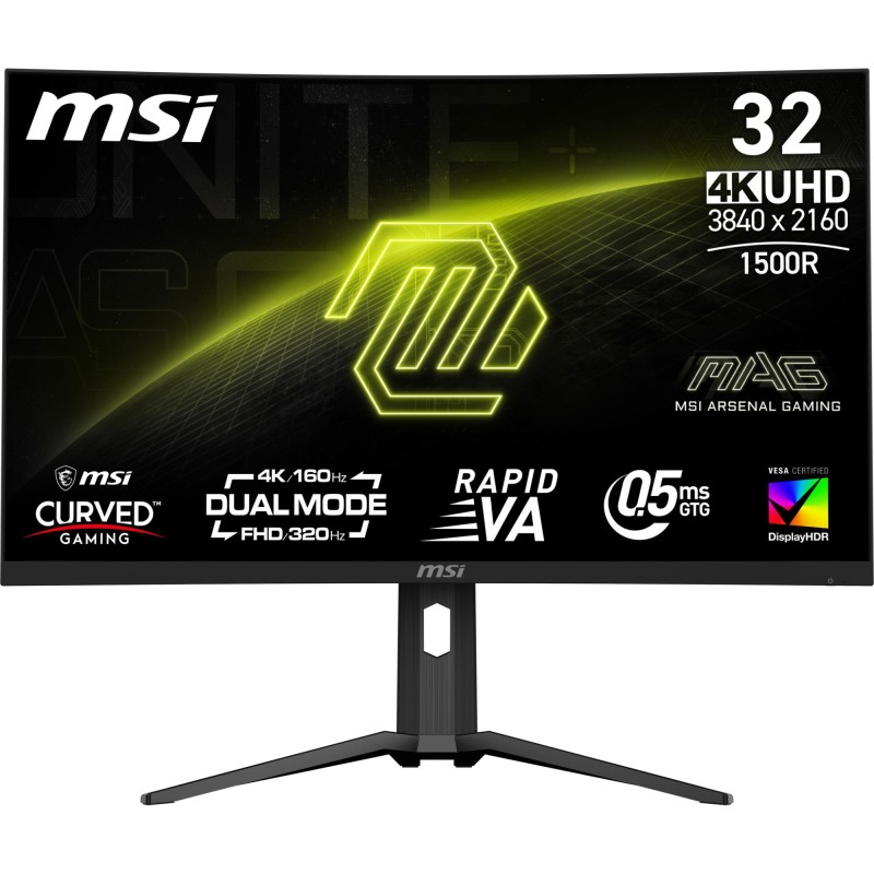 LCD Monitor|MSI|MAG 321CUPDF|31.5"|Gaming/Curved/4K|Panel VA|3840x2160|16:9|160 Hz|0.5 ms|MAG321CUPDF