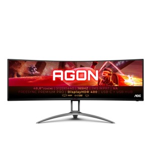 LCD Monitor|AOC|AG493UCX2|48.8"|Gaming/Curved|Panel VA|5120x1440|32:9|165Hz|Matte|4 ms|Speakers|Swivel|Height adjustable|Tilt|Co
