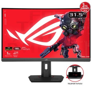 LCD Monitor|ASUS|ROG Strix XG32WCS|31.5"|Gaming/Curved|Panel VA|2560x1440|16:9|180Hz|1 ms|Swivel|Height adjustable|Tilt|90LM0AC0