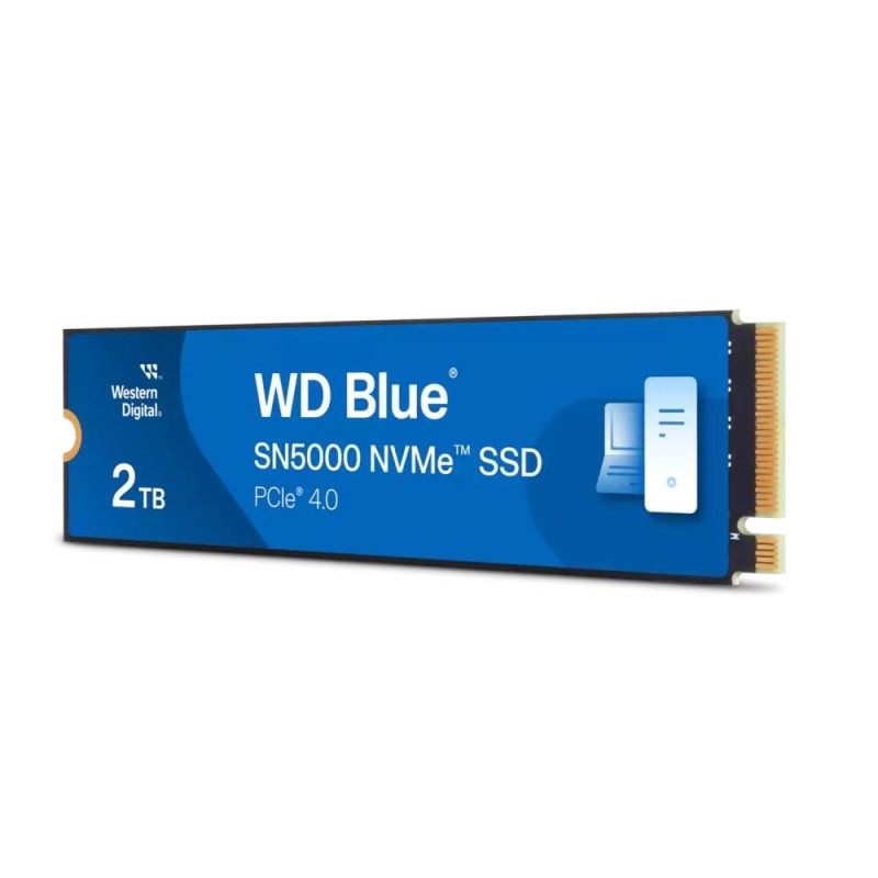 SSD|WESTERN DIGITAL|Blue SN5000|2TB|M.2|PCIe Gen4|NVMe|Write speed 4850 MBytes/sec|Read speed 5150 MBytes/sec|2.38mm|TBW 900 TB|