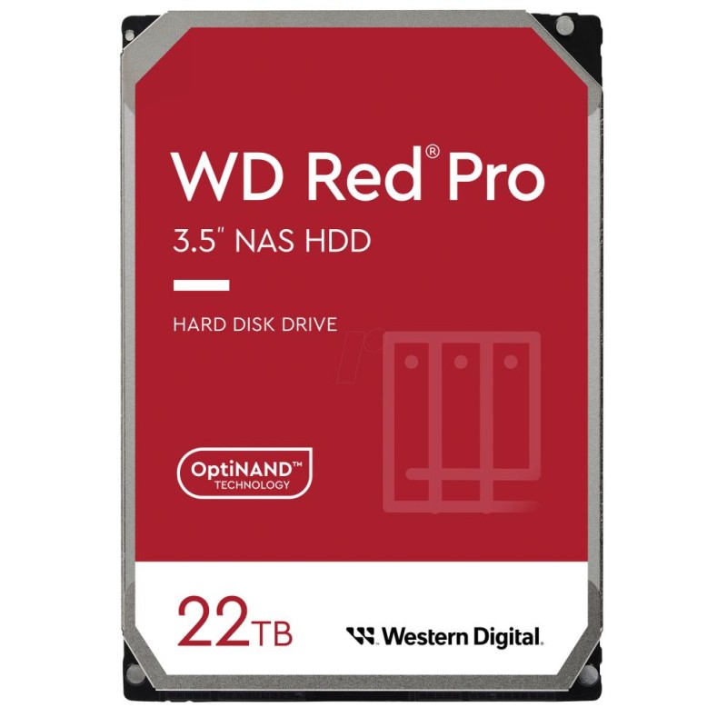 HDD|WESTERN DIGITAL|Red Pro|22TB|SATA|512 MB|7200 rpm|3,5"|WD221KFGX