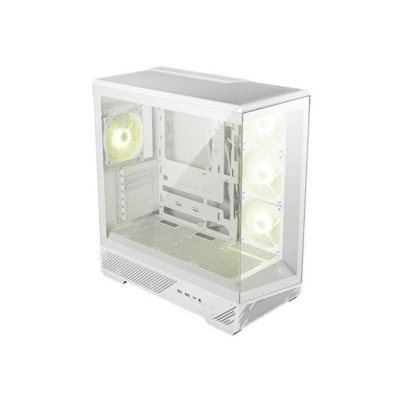 Case|MSI|ATX/micro ATX/Mini-ITX|White/Transparent|Midi Tower|MAG PANO 130R PZ|MAGPANO130RPZWHITE