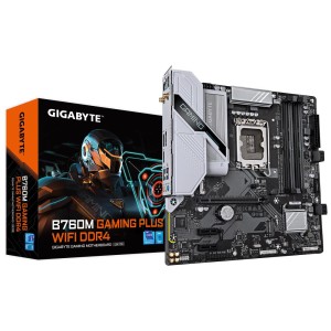 Mainboard|GIGABYTE|Intel B760 Express|LGA1700|Micro-ATX|Memory DDR4|Memory slots 4|2xPCI-Express 3.0 1x|1xPCI-Express 4.0 16x|2x