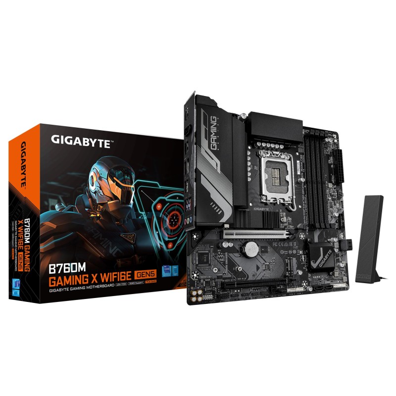 Mainboard|GIGABYTE|Intel B760 Express|LGA1700|Micro-ATX|Memory DDR5|Memory slots 4|B760MGXWF6EGEN5