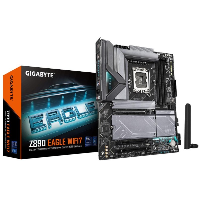 Mainboard|GIGABYTE|Intel Z890|LGA1851|ATX|Memory DDR5|Memory slots 4|2xPCI-Express 4.0 4x |1xPCI-Express 5.0 16x|4xM.2|1xDisplay
