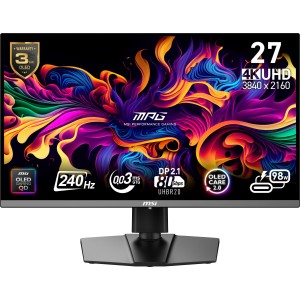Monitor|MSI|MPG 272URX QD-OLED|27"|Gaming/4K|Matte|Panel QD-OLED|3840x2160|16:9|240 ??|0.03 ms|Swivel|Pivot|Height adjustable|Ti