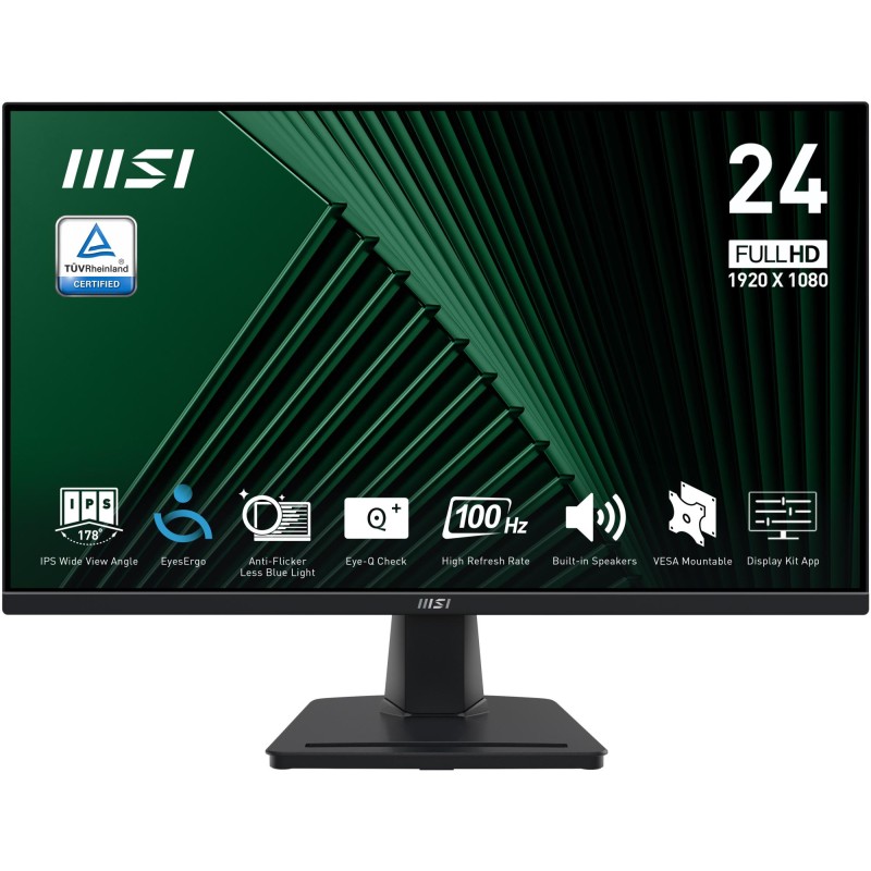 LCD Monitor|MSI|PRO MP245G|23.8"|Business|Panel IPS|1920x1080|16:9|100 Hz|1 ms|Speakers|PROMP245G